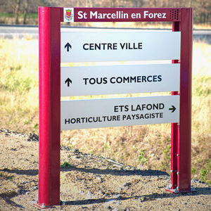 panneau signalétique en acier galvanisé 1