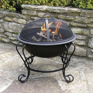 brasero de jardin à bois