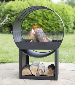 brasero de jardin à bois