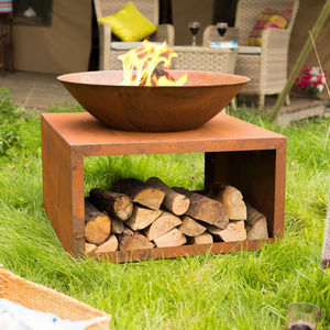 brasero de jardin à bois