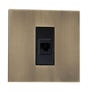 prise informatique / murale / en laiton / contemporaine