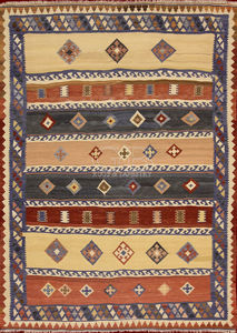 tapis contemporain / à motif / en laine / rectangulaire