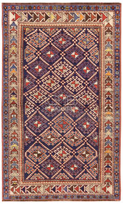 tapis traditionnel / géométrique / en laine / rectangulaire