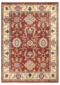 tapis contemporain / à fleurs / en laine / en coton