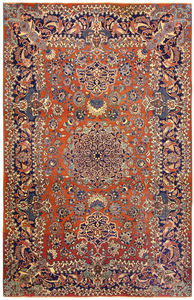tapis traditionnel / à motif / en laine / en soie