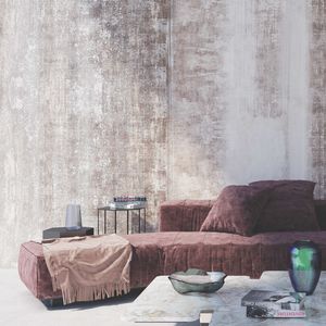 papier peint contemporain / à motif / doré / argenté