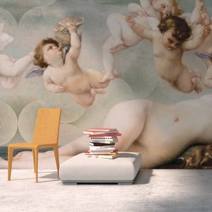 papier peint contemporain / en vinyle / tableau de maître / multicolore