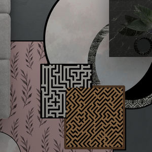 tapis contemporain / à motif / en polyamide / tufté