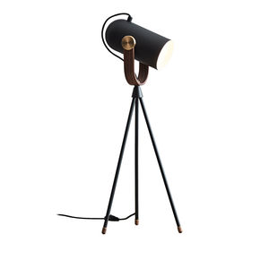 lampe de table / contemporaine / en laiton / en noyer