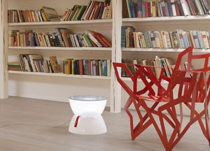 table d'appoint contemporaine / en polyéthylène / ronde / lumineuse (LED)