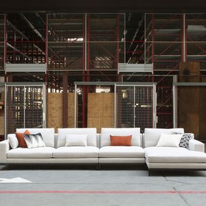 canapé modulable / d'angle / contemporain / en tissu