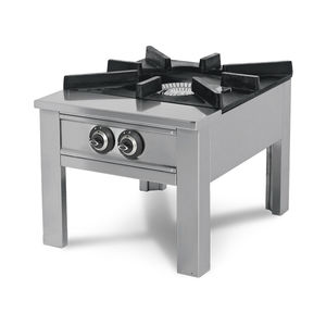 table de cuisson à gaz / en fonte / en inox / 1 foyer