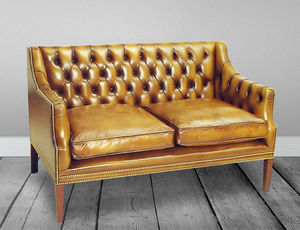 canapé chesterfield / en cuir / 2 places / 3 places