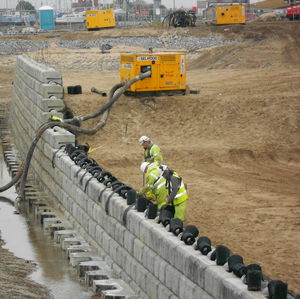 mur de soutènement en béton