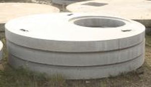 couvercle de regard en béton / rond