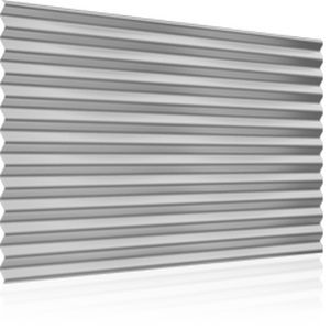 bardage en plaques / nervuré / pour façade ventilée