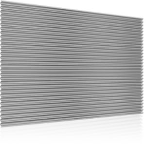 bardage en plaques / nervuré / pour façade ventilée