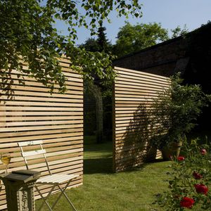 brise-vue en panneau / en bois