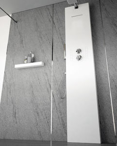 colonne de douche blanche 1