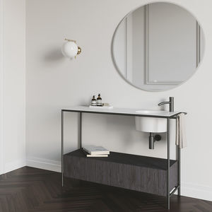 console pour lavabo en métal