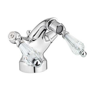 mélangeur pour bidet / à poser / en métal chromé / de salle de bain