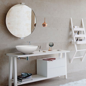 vasque à poser / ronde / en Corian® / contemporaine