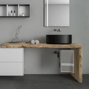 plan vasque en bois 1