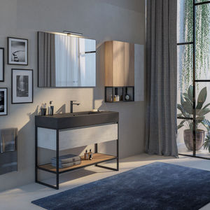 console pour lavabo en métal 1