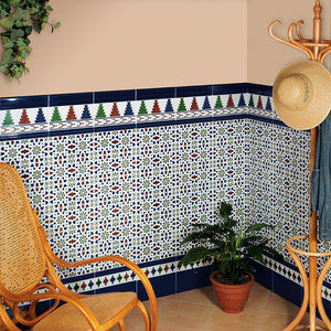 carrelage d'intérieur / mural / en céramique / rectangulaire