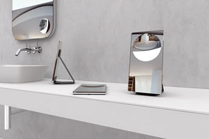miroir de salle de bain à poser / grossissant / contemporain / rectangulaire