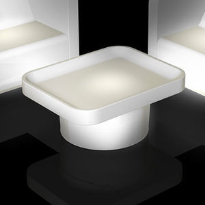 table basse contemporaine / en plastique / lumineuse