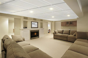 faux-plafond en bois