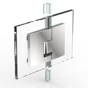 charnière pour porte en verre / de douche / en zamak / avec système d'auto-fermeture