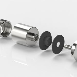 fixation pour mur-rideau en inox