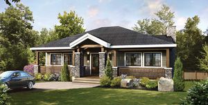 maison en bois massif empilé 1