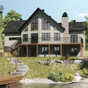 maison en bois empilé 1