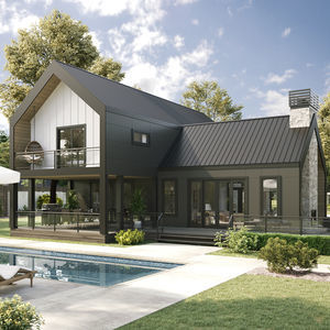 maison en bois empilé 1
