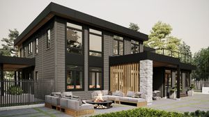maison en bois empilé 1