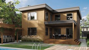 maison en bois empilé 1