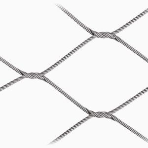 maille métallique pour agencement intérieur / pour aménagement extérieur / en acier inoxydable / à maillage losangé