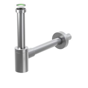 siphon de lavabo en inox