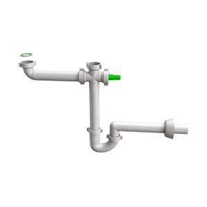 siphon de lavabo en plastique