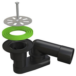 siphon de lavabo en inox