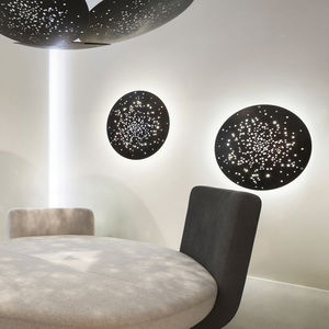 applique murale contemporaine / en métal / à LED / ronde