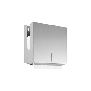 distributeur d'essuie-mains mural / en inox / pour bureau