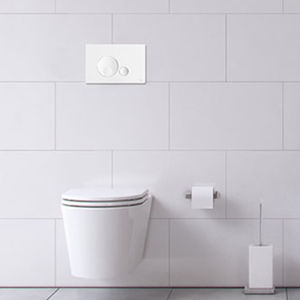 bouton de chasse d'eau double