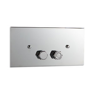 bouton de chasse d'eau double
