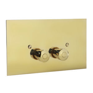 bouton de chasse d'eau double