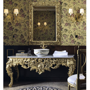 console pour lavabo en bois