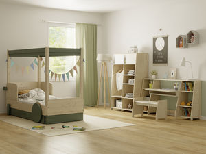 chambre d'enfant en bois laqué